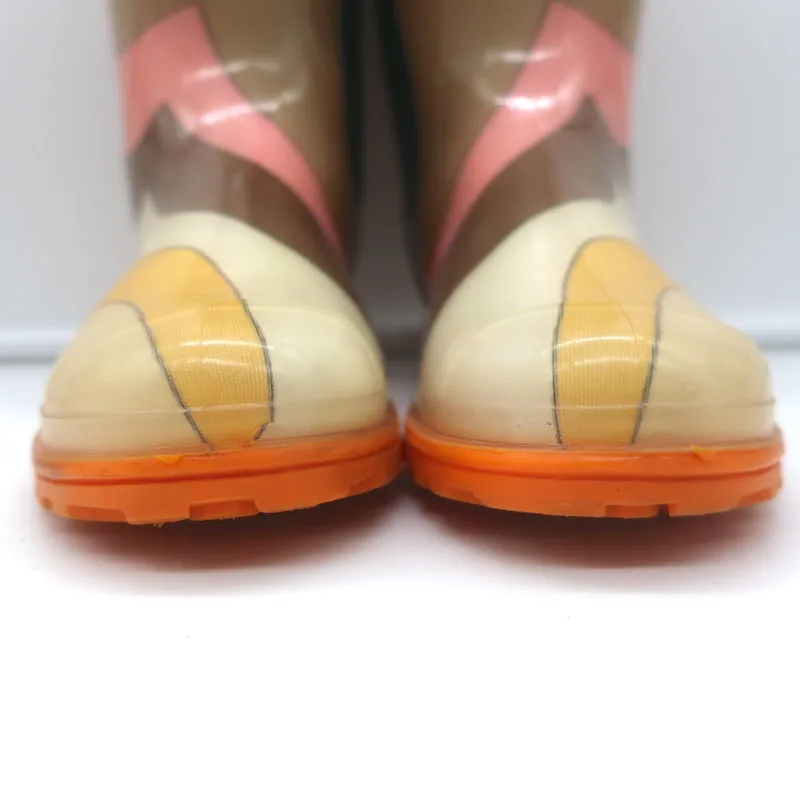 Emilio Pucci Rain Boots Multicolor Printed PVC Size 37