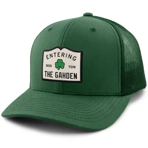 Entering The Gahden Shamrock Patch Classic Snapback Trucker