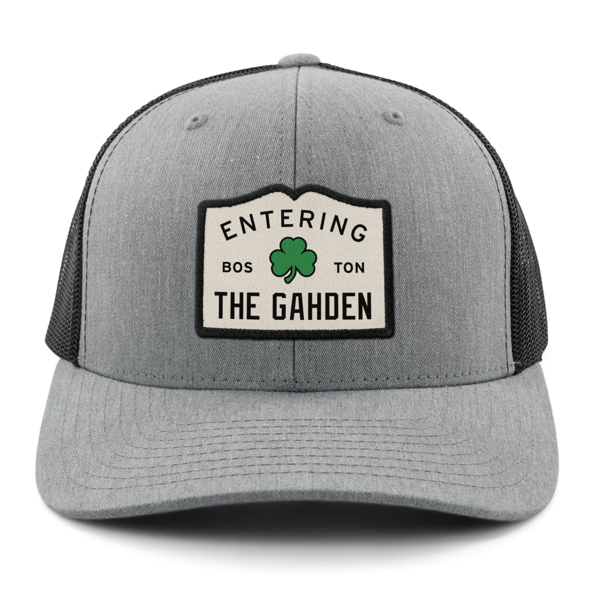 Entering The Gahden Shamrock Patch Classic Snapback Trucker