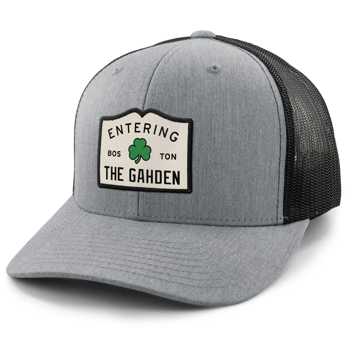 Entering The Gahden Shamrock Patch Classic Snapback Trucker
