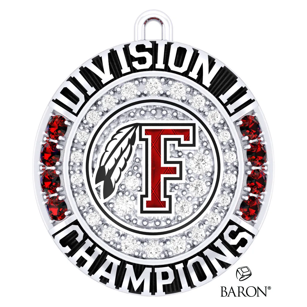 Fallbrook High School Girls Basketball 2022 Championship Ring Top Pendant - Design 2.6