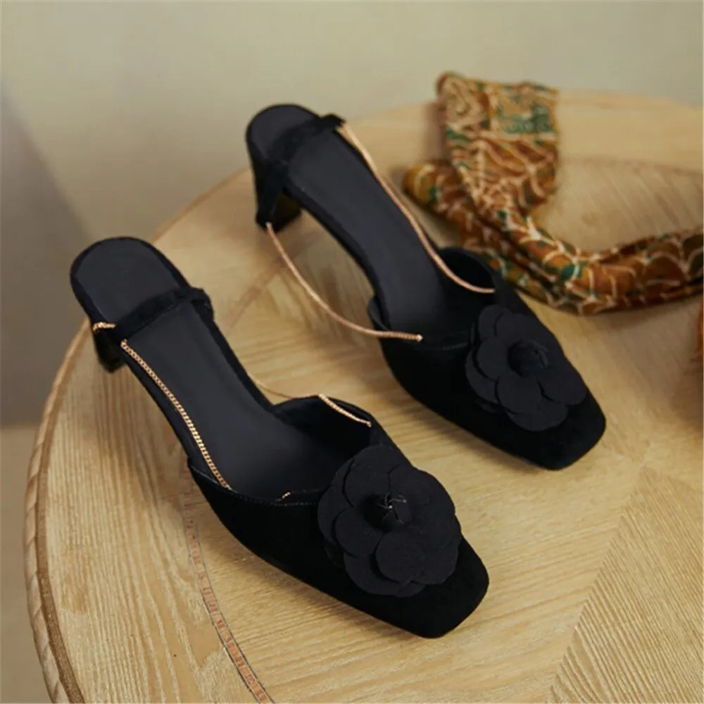 Fashion Women Kid Suede Sandals