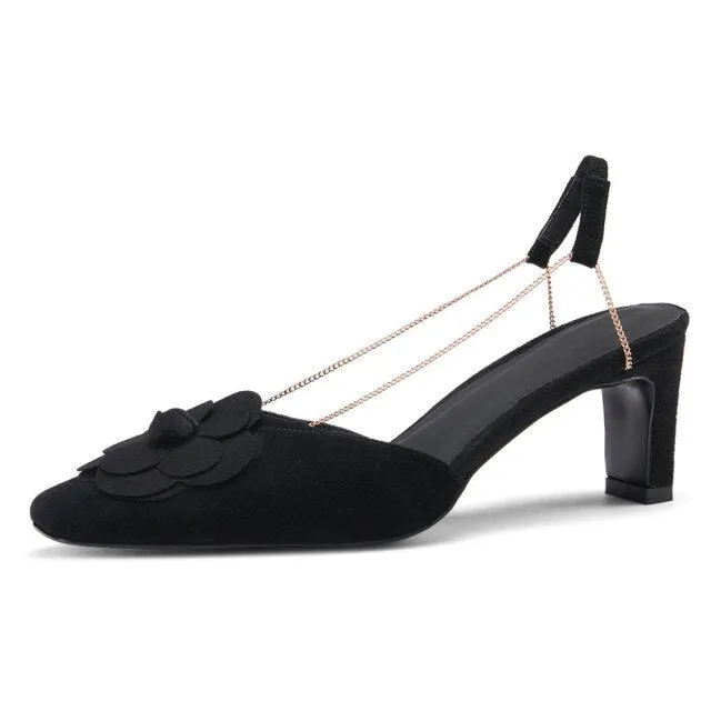 Fashion Women Kid Suede Sandals