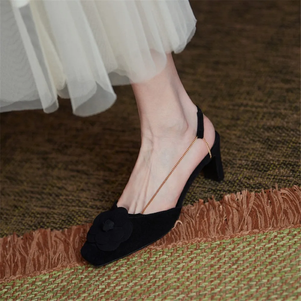Fashion Women Kid Suede Sandals