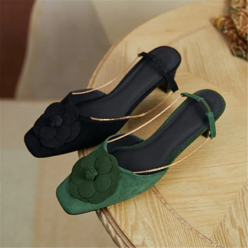 Fashion Women Kid Suede Sandals