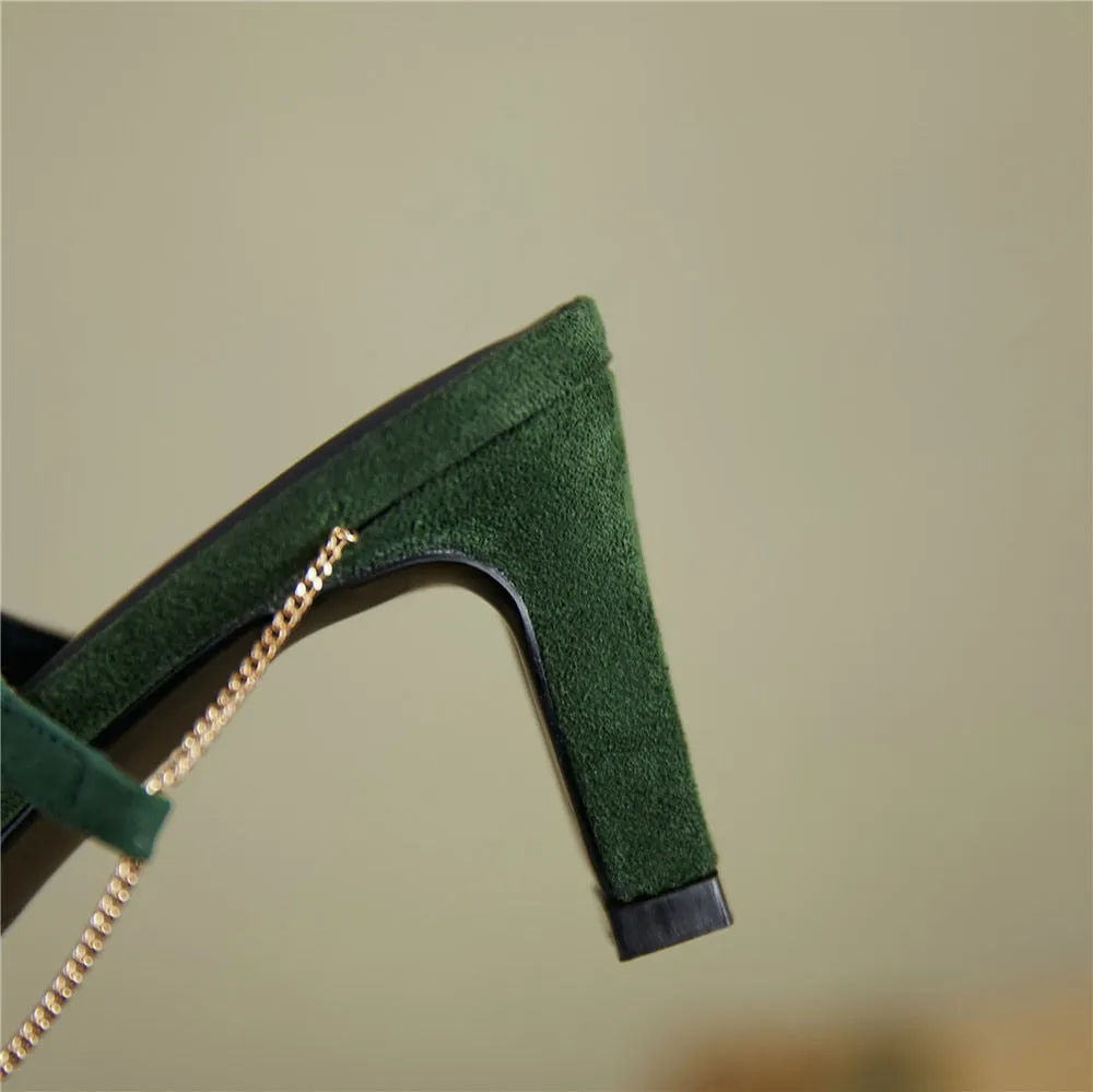 Fashion Women Kid Suede Sandals