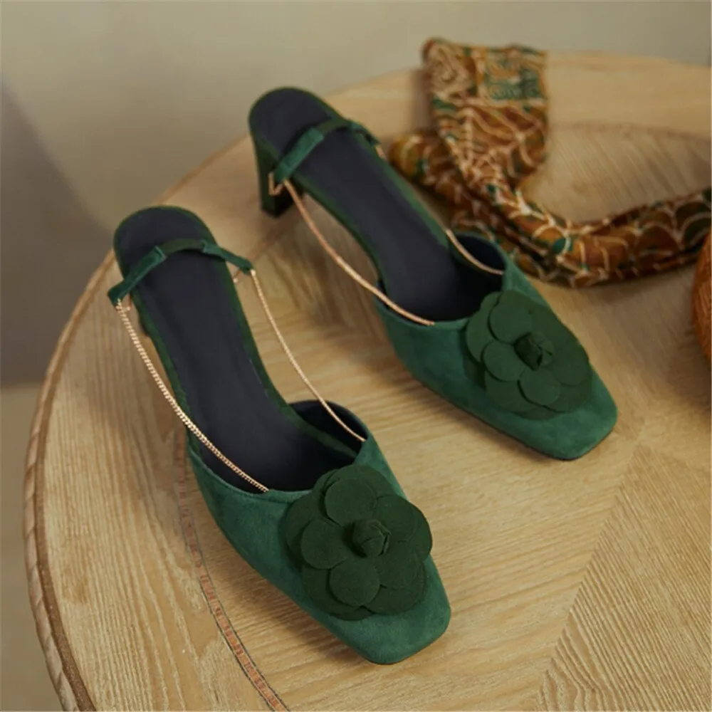 Fashion Women Kid Suede Sandals