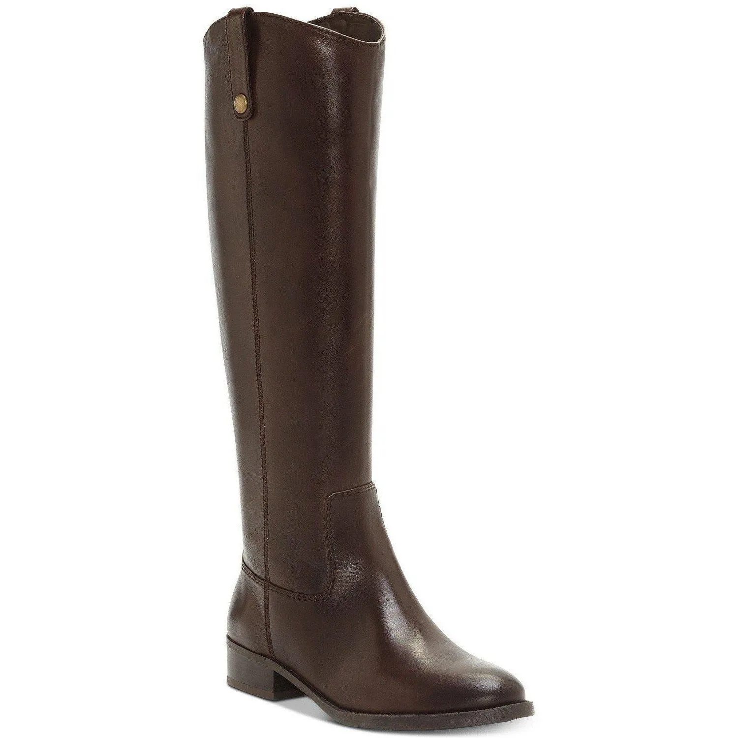 Fawne Wide Calf Leather Riding Boots