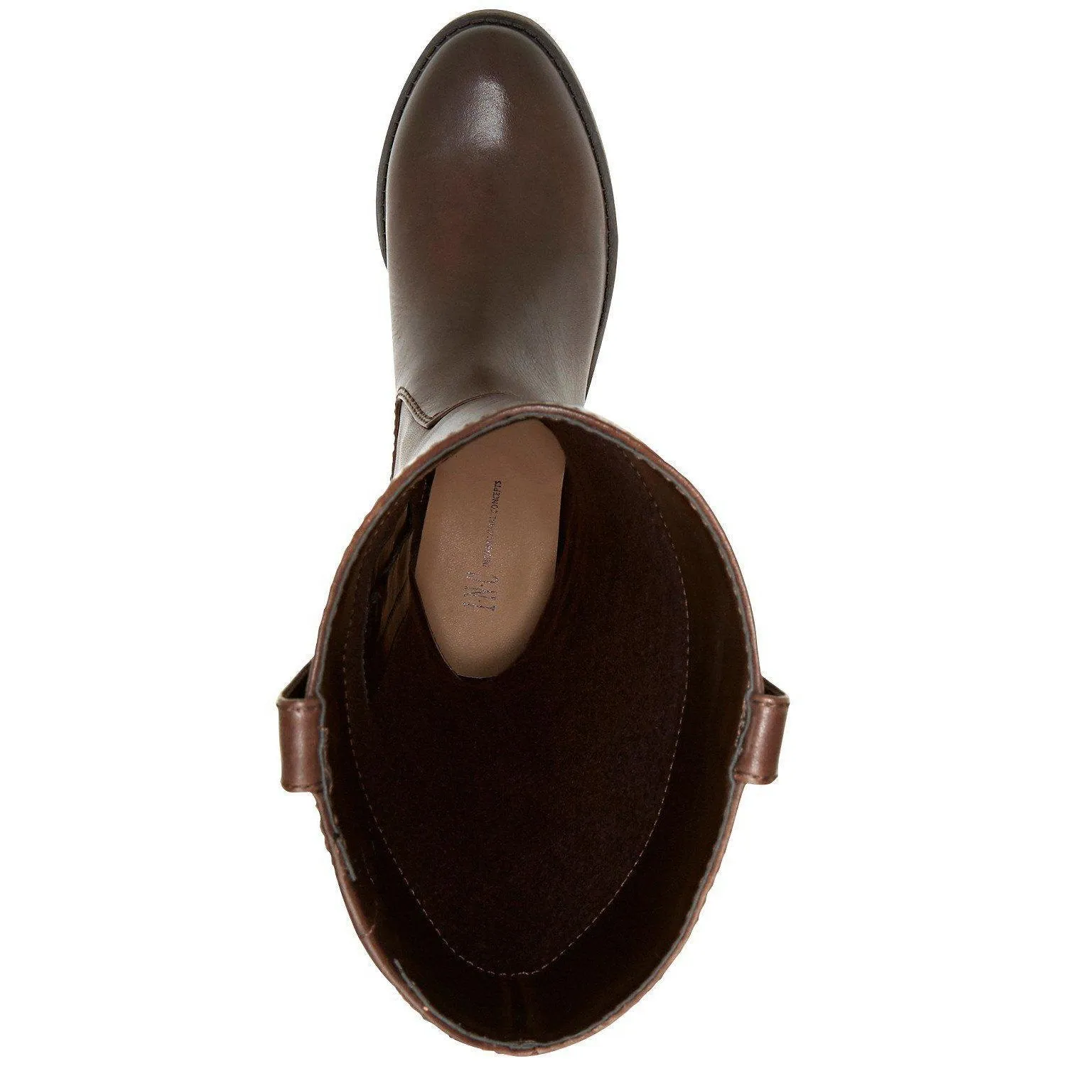 Fawne Wide Calf Leather Riding Boots