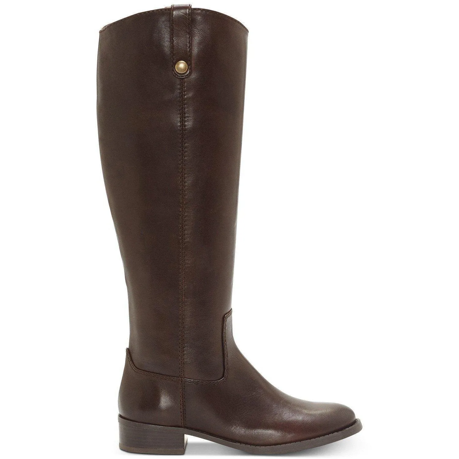 Fawne Wide Calf Leather Riding Boots
