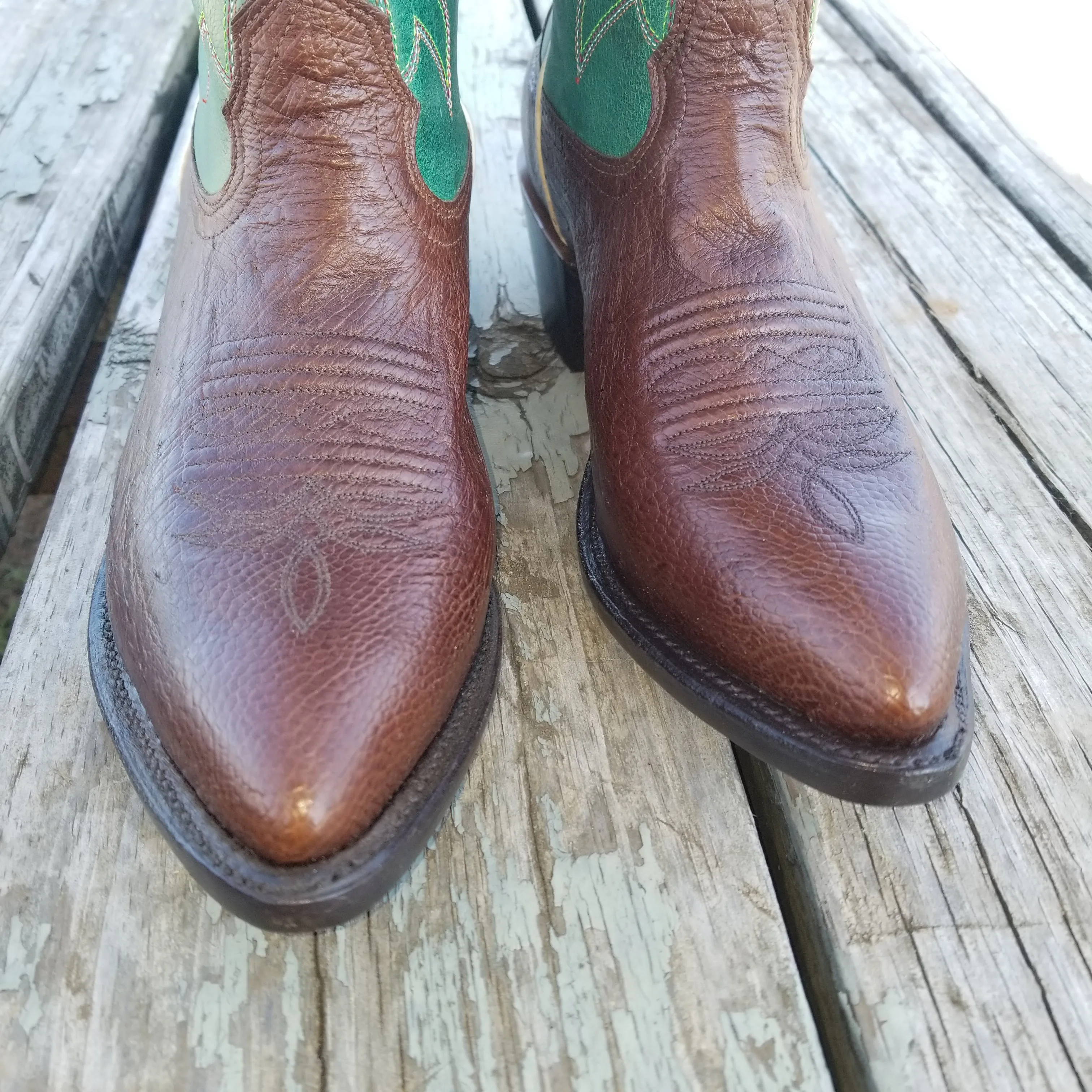 Fenoglio Boot Tobacco Smooth Ost w/ Green - FB23261333