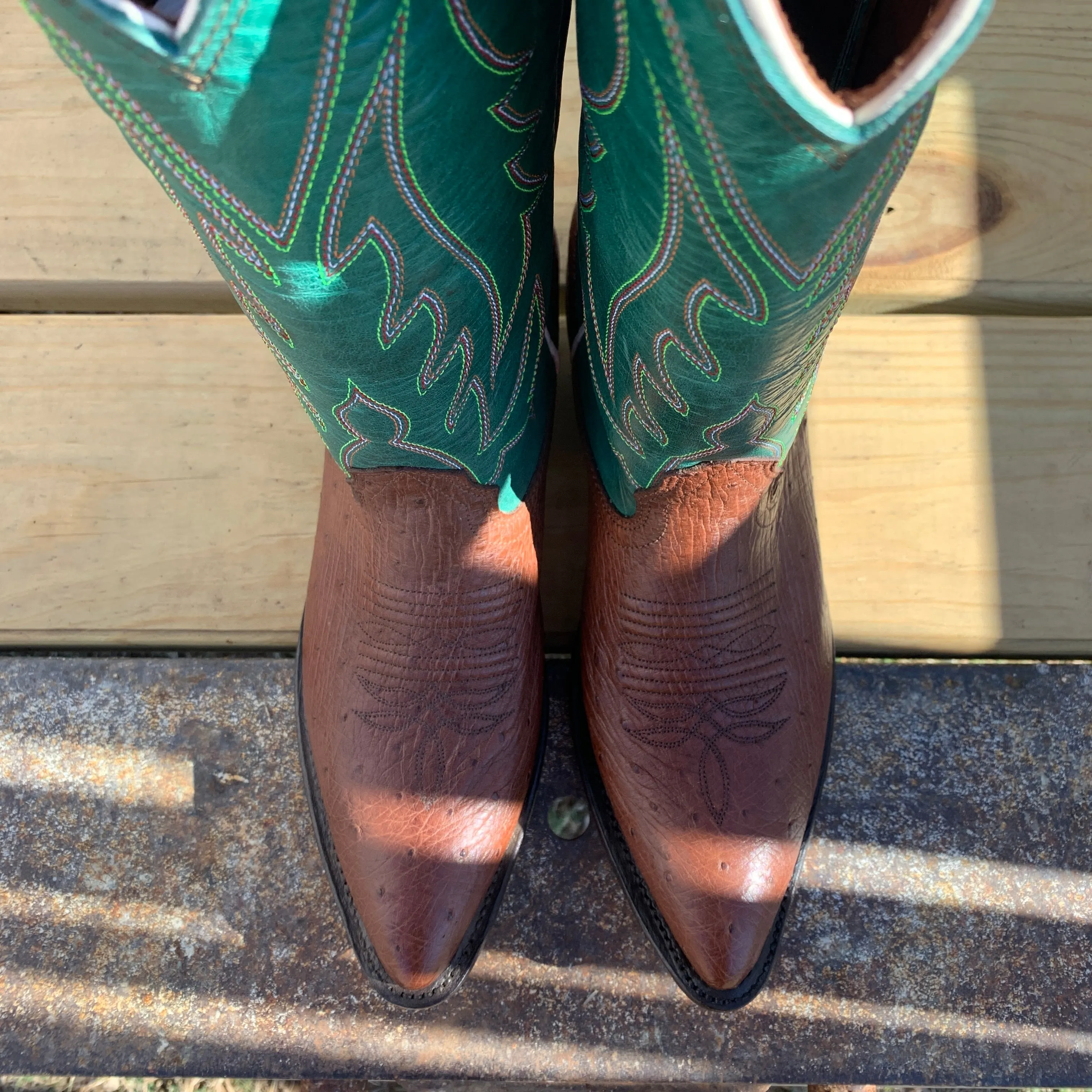 Fenoglio Boot Tobacco Smooth Ost w/ Green - FB23261333