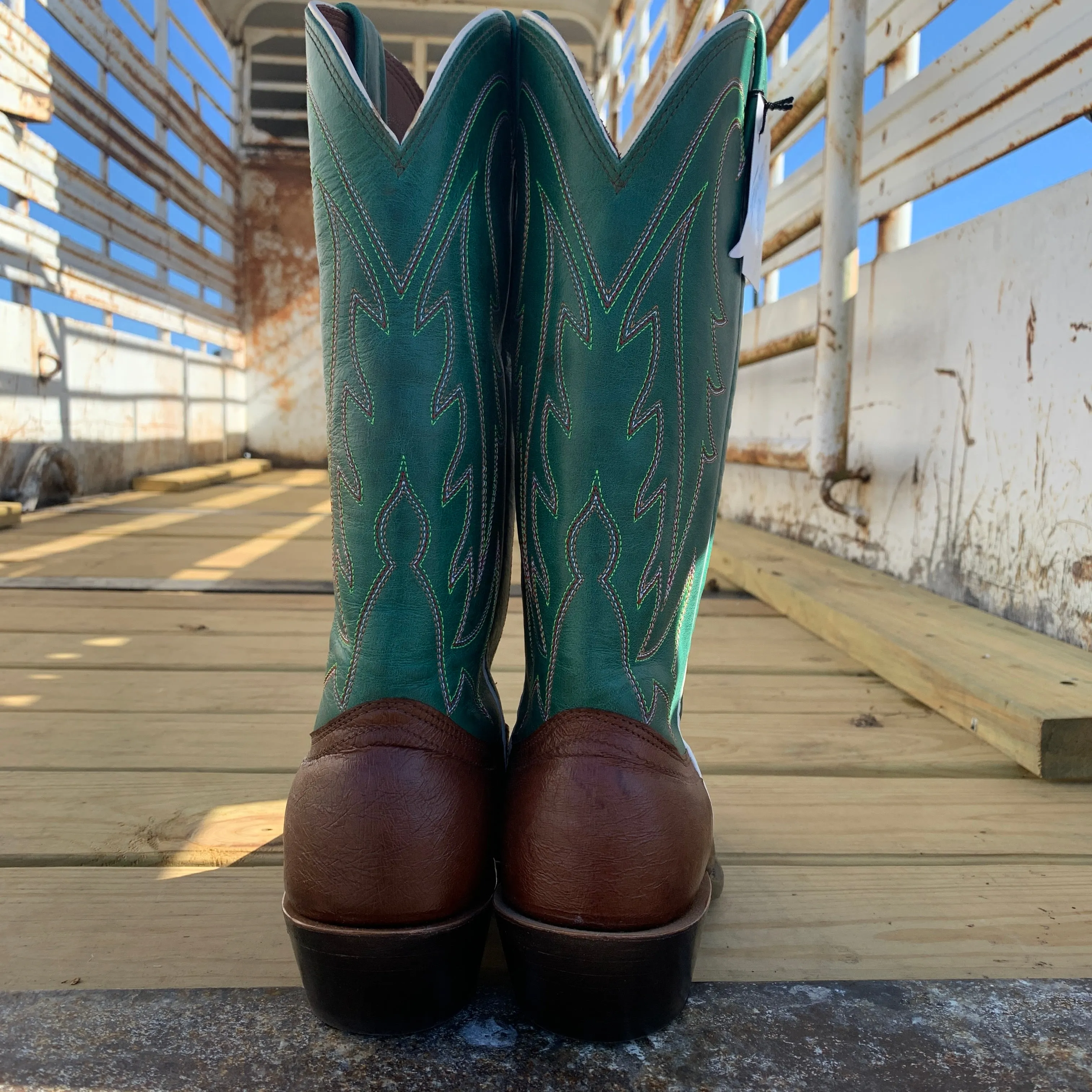 Fenoglio Boot Tobacco Smooth Ost w/ Green - FB23261333