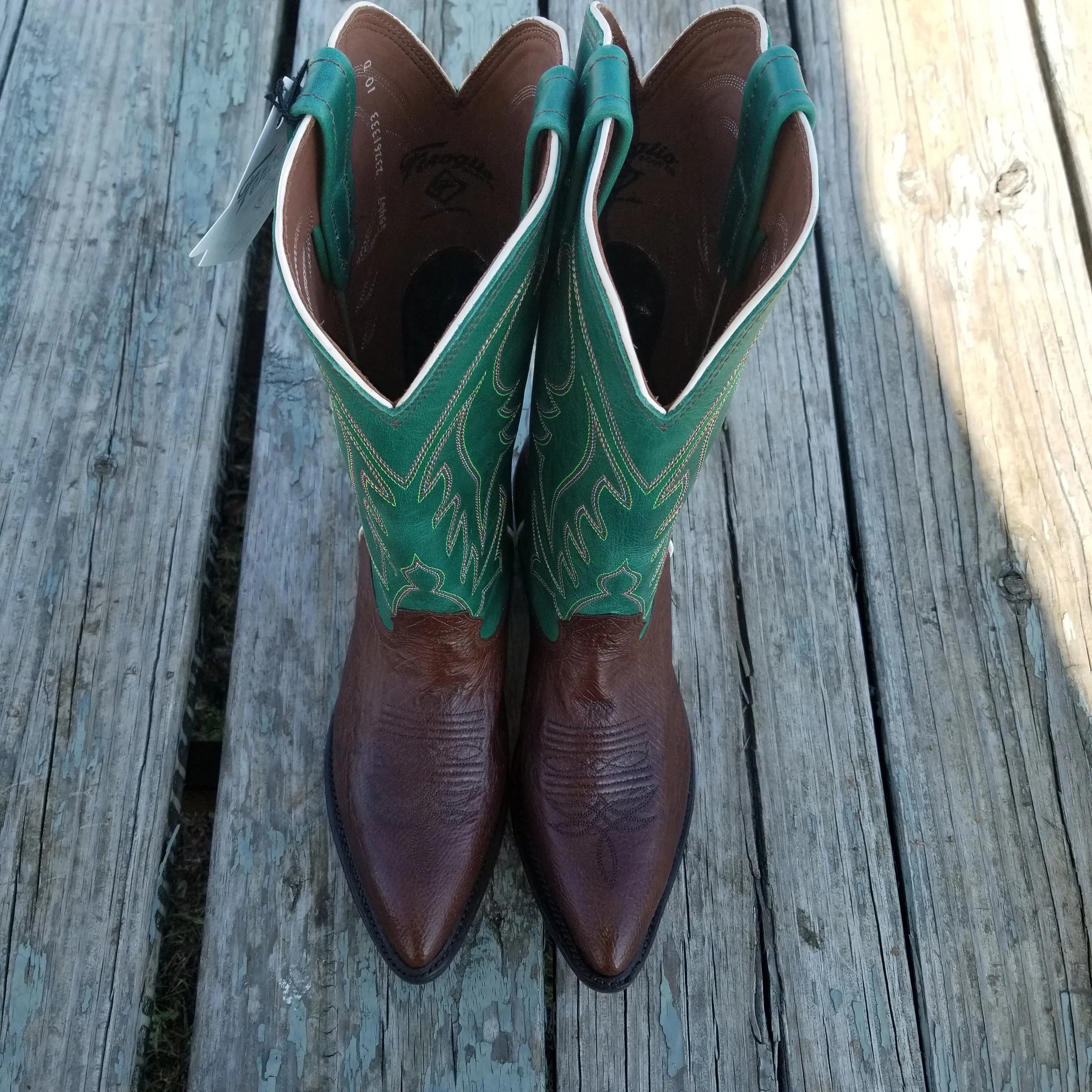 Fenoglio Boot Tobacco Smooth Ost w/ Green - FB23261333