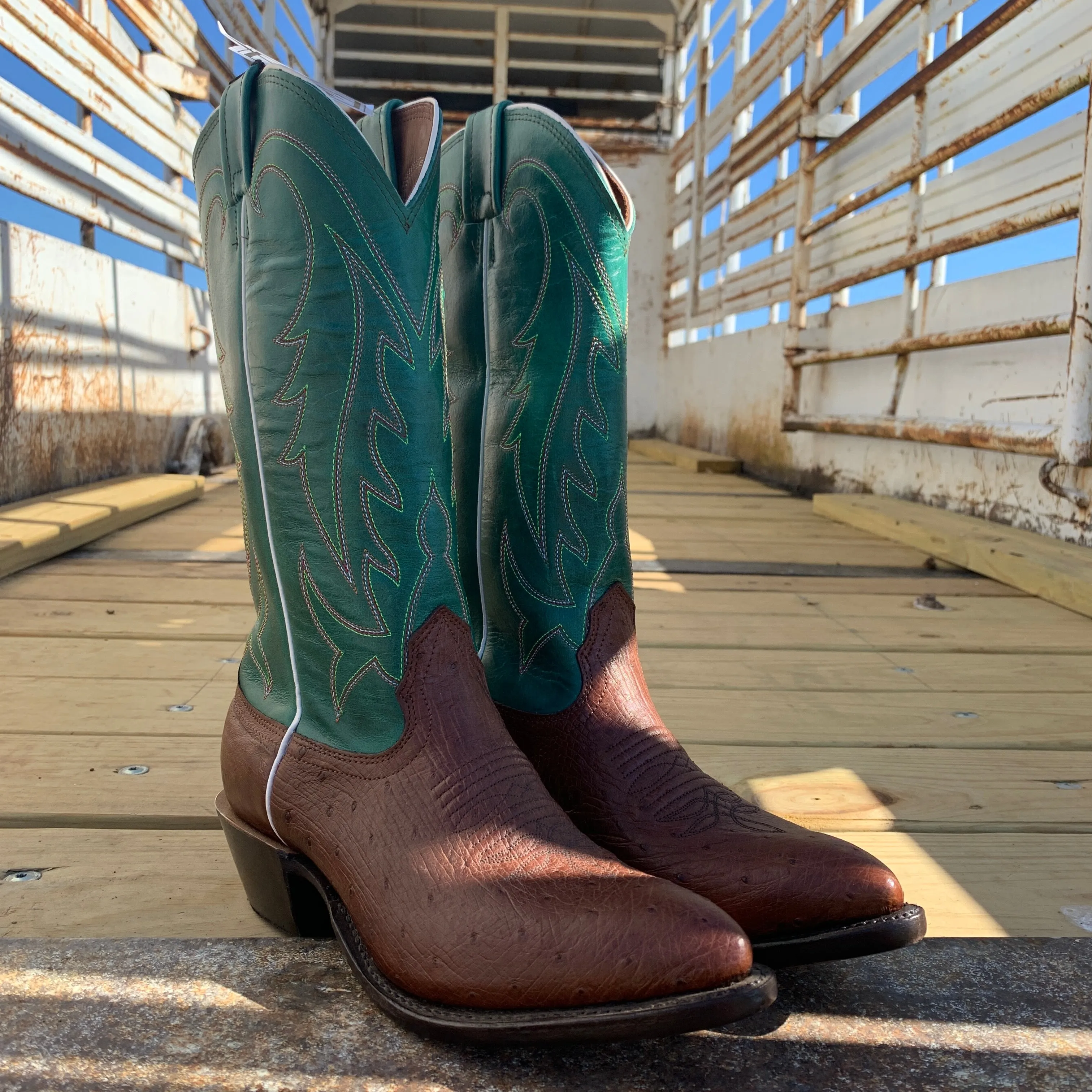 Fenoglio Boot Tobacco Smooth Ost w/ Green - FB23261333