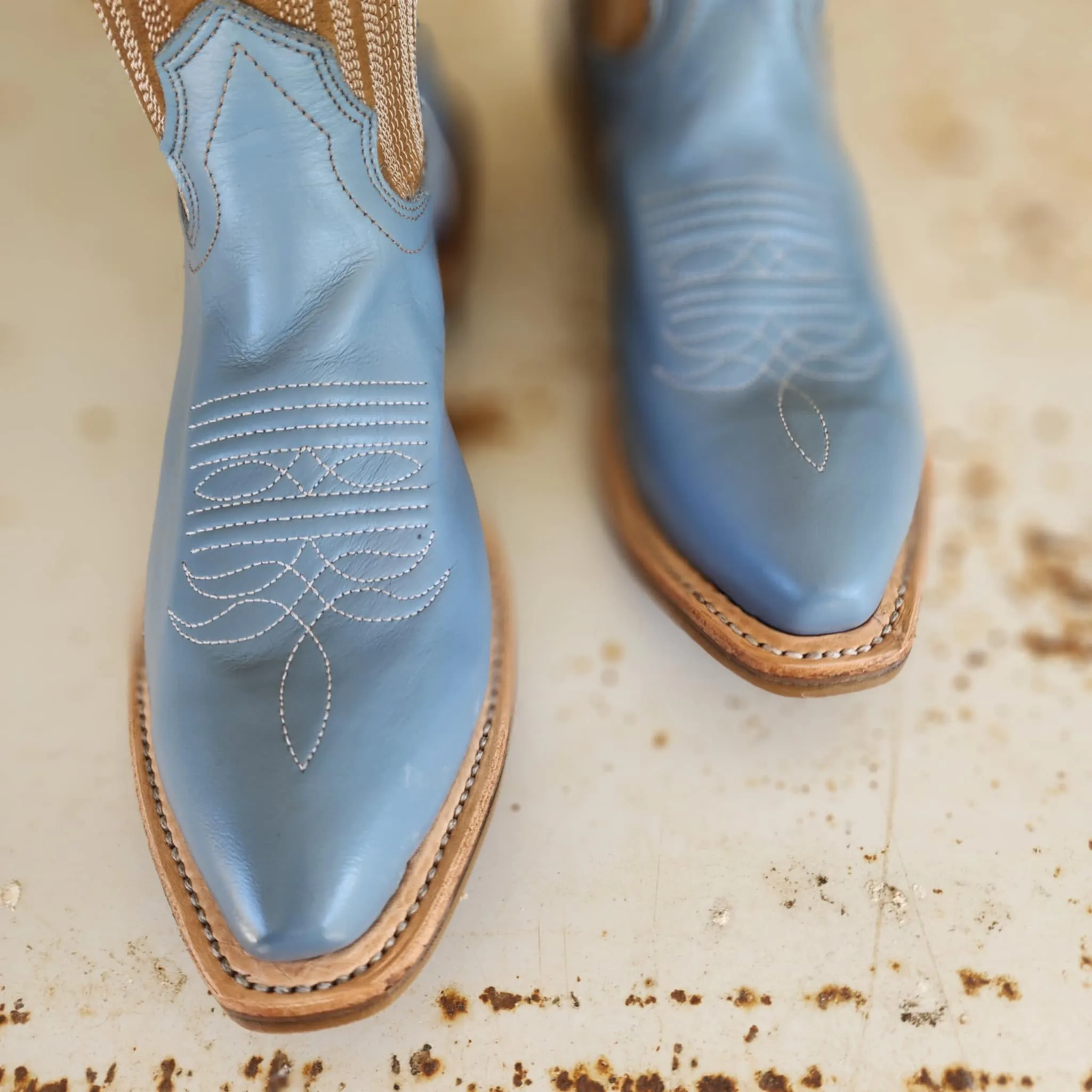 Fenoglio Picosa Creek Outfitters Special Order Boot - Carolina Blue w/ Nubuck
