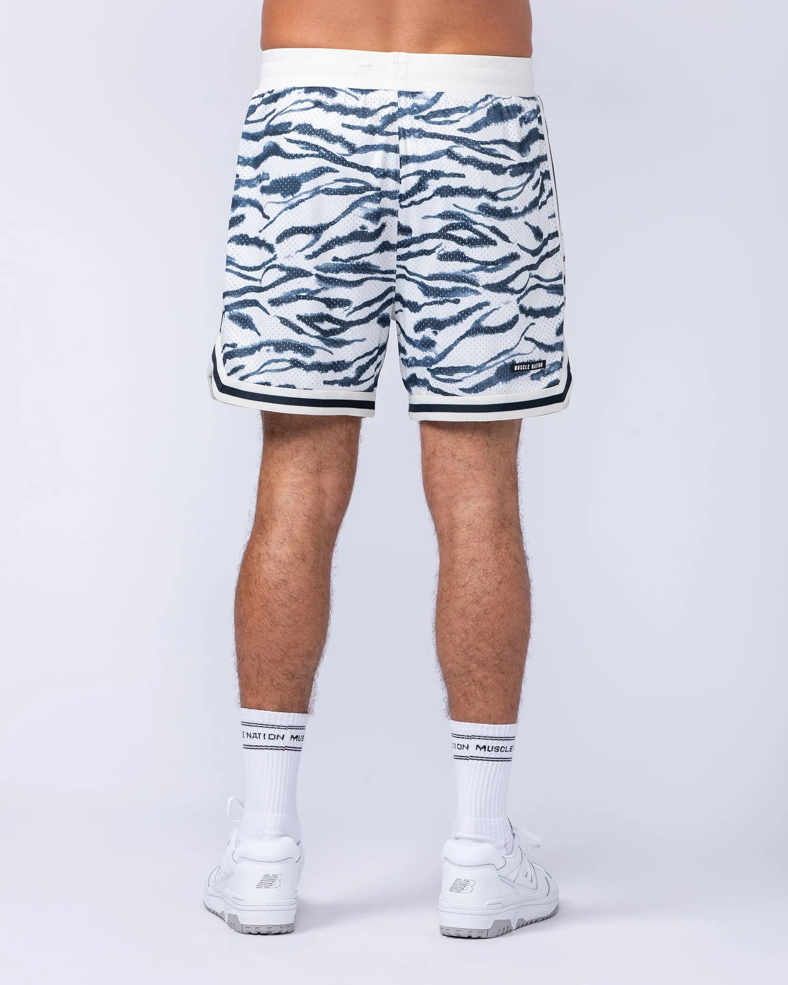 Fresh Basketball 5" Shorts - Zebra Print