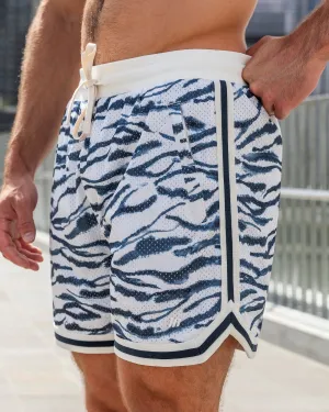 Fresh Basketball 5" Shorts - Zebra Print