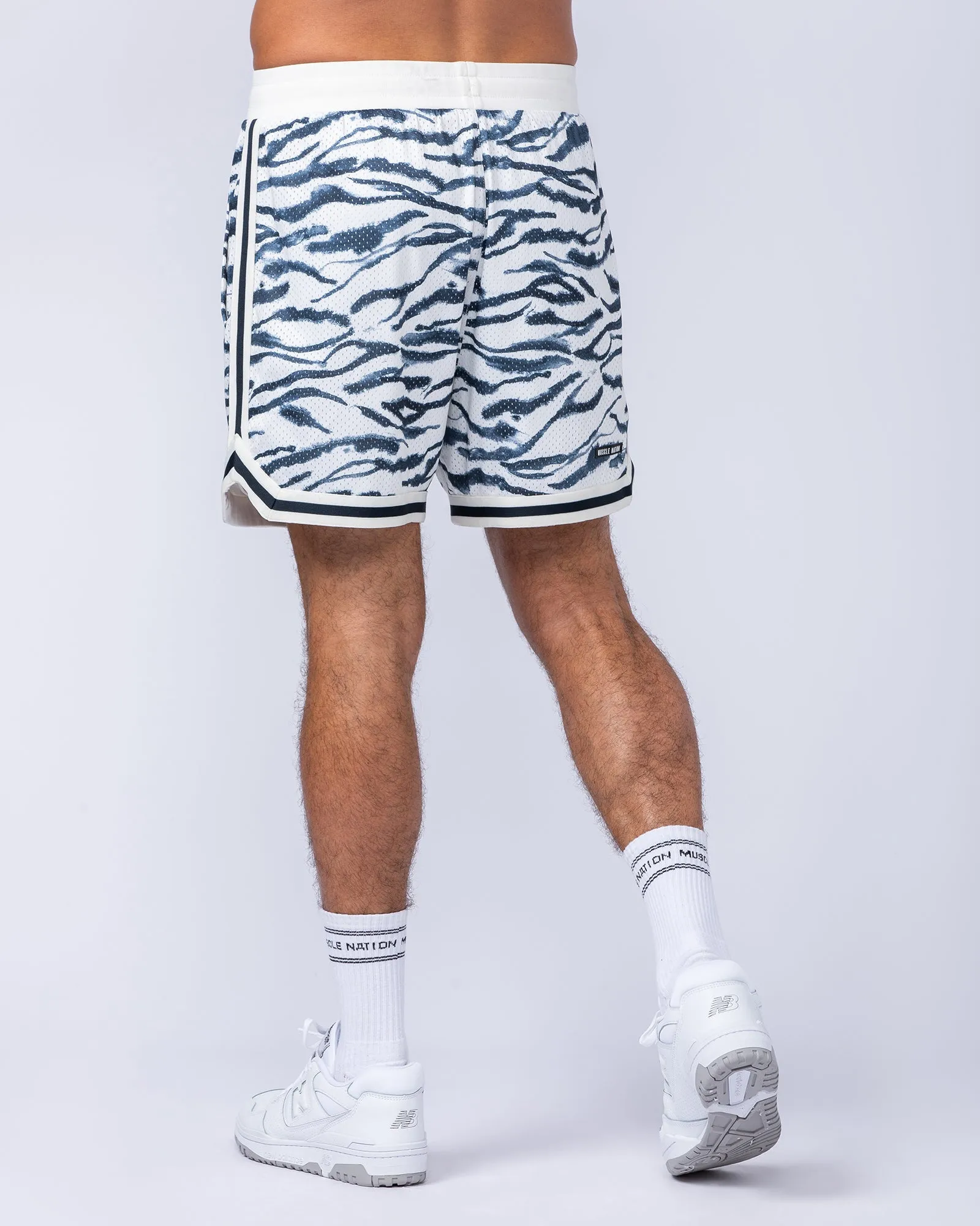 Fresh Basketball 5" Shorts - Zebra Print