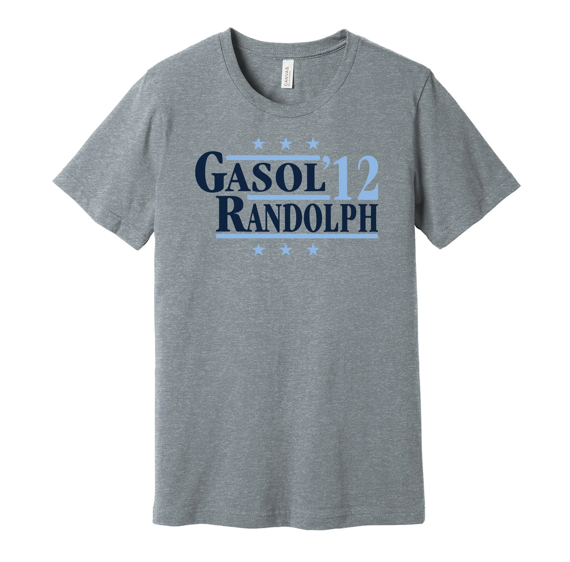 Gasol & Randolph '12 - Memphis Basketball Legends Political Campaign Parody T-Shirt - Hyper Than Hype Shirts