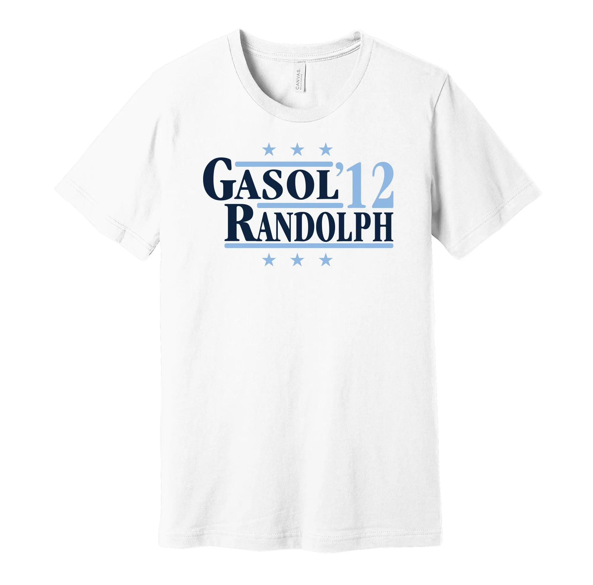 Gasol & Randolph '12 - Memphis Basketball Legends Political Campaign Parody T-Shirt - Hyper Than Hype Shirts
