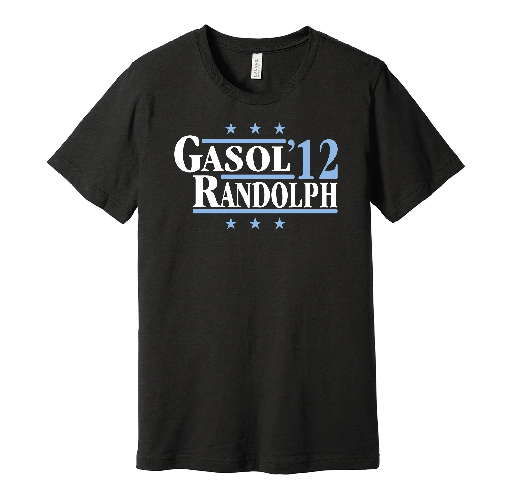 Gasol & Randolph '12 - Memphis Basketball Legends Political Campaign Parody T-Shirt - Hyper Than Hype Shirts