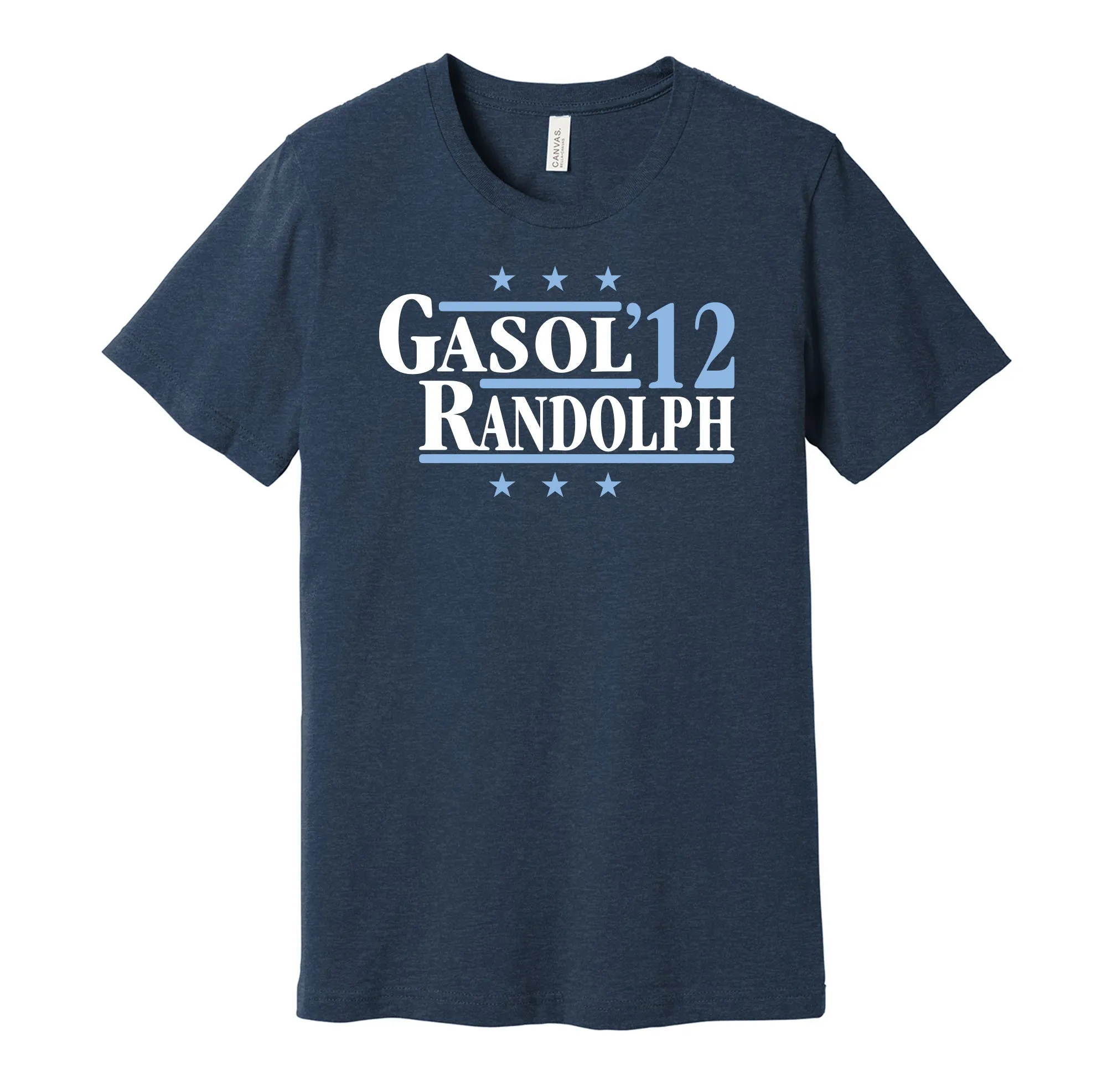 Gasol & Randolph '12 - Memphis Basketball Legends Political Campaign Parody T-Shirt - Hyper Than Hype Shirts