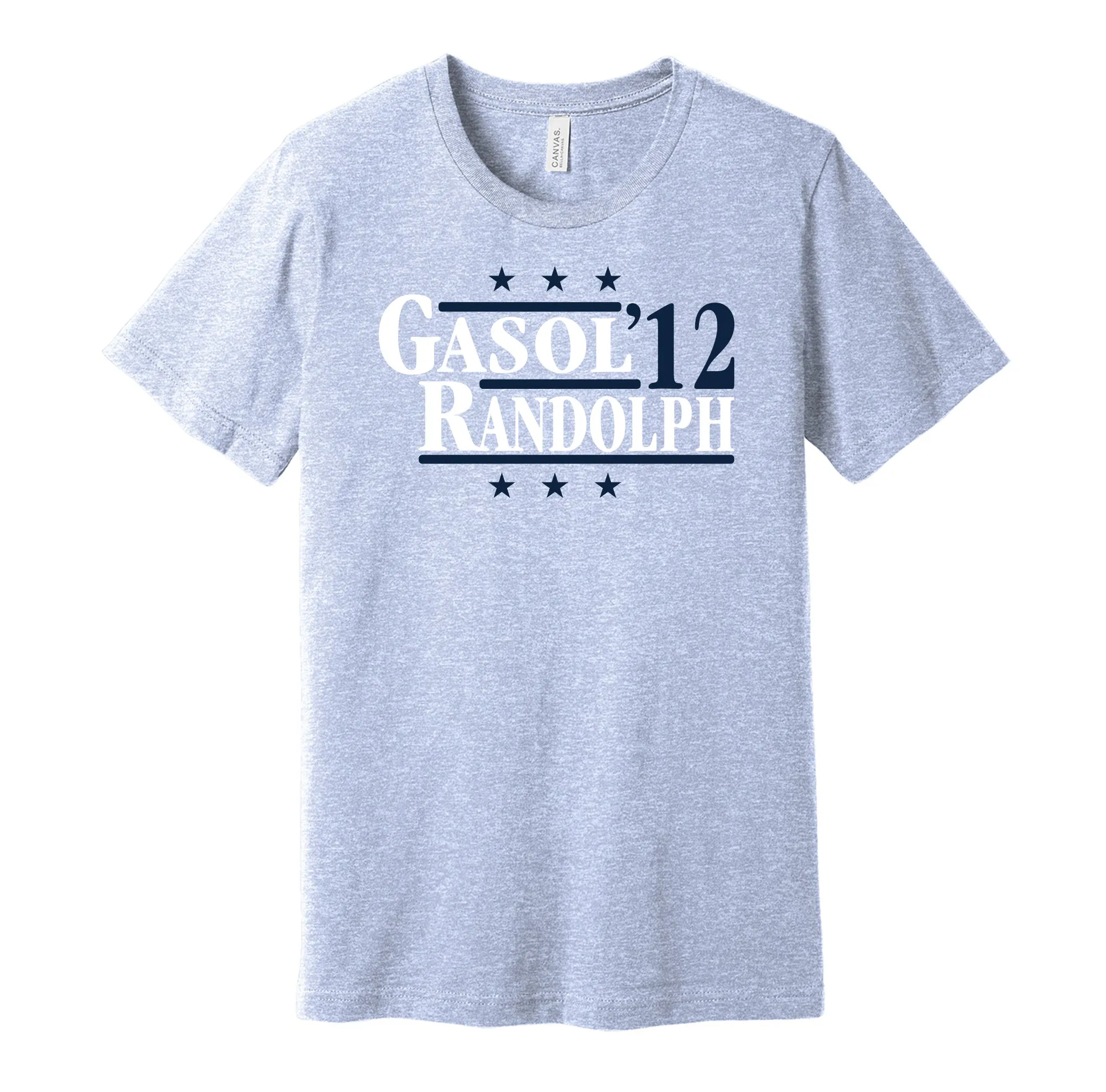 Gasol & Randolph '12 - Memphis Basketball Legends Political Campaign Parody T-Shirt - Hyper Than Hype Shirts