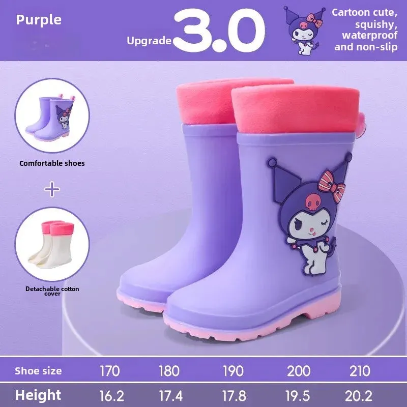 Girls Non-slip Rainy Day Water Shoes