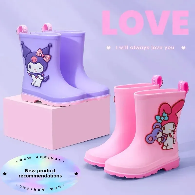 Girls Non-slip Rainy Day Water Shoes