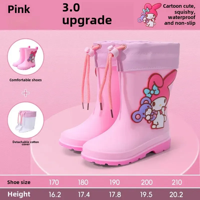 Girls Non-slip Rainy Day Water Shoes