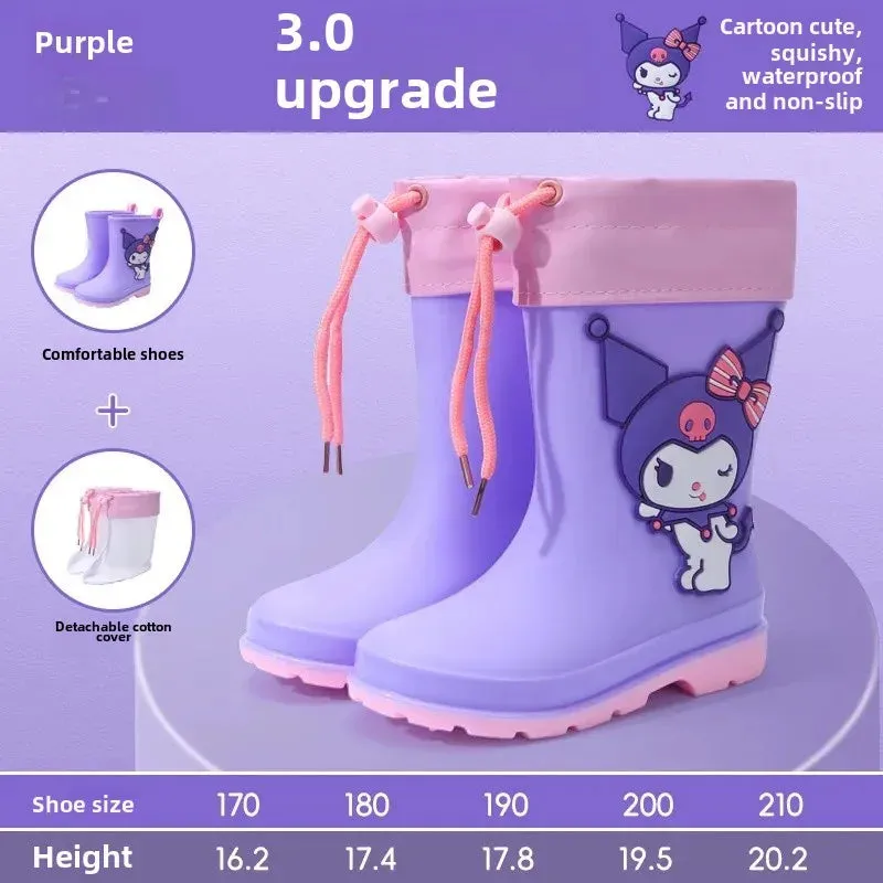 Girls Non-slip Rainy Day Water Shoes
