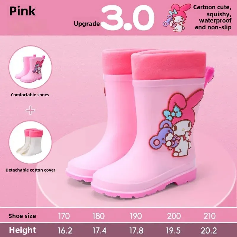 Girls Non-slip Rainy Day Water Shoes