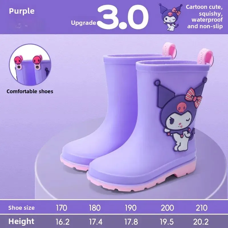 Girls Non-slip Rainy Day Water Shoes