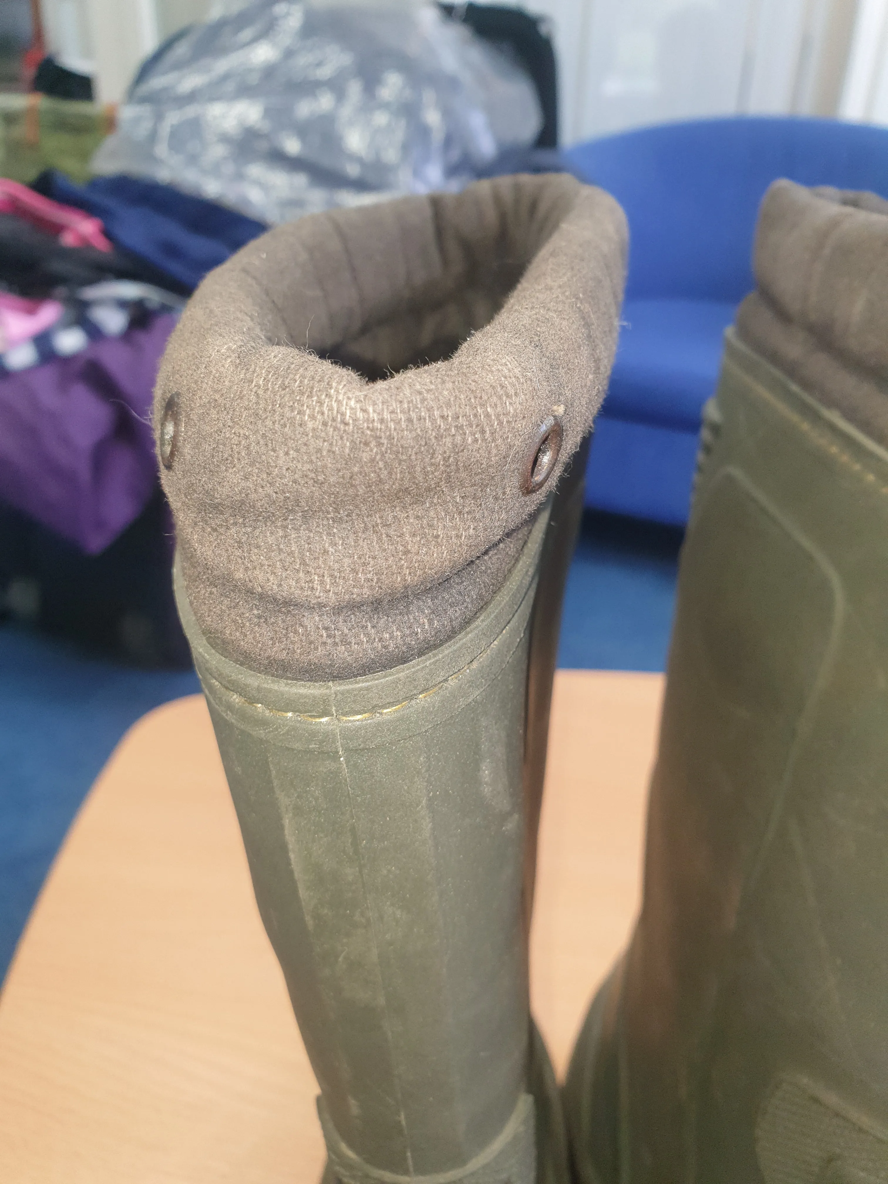 Green Spirale size 6 wellies FREE POSTAGE 🟣