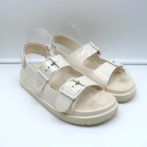 Gucci Isla Rubber Dad Sandals Off-White Size 39