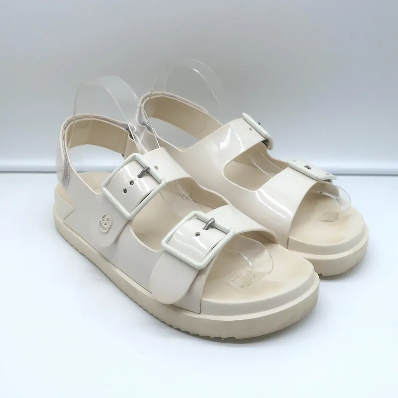 Gucci Isla Rubber Dad Sandals Off-White Size 39