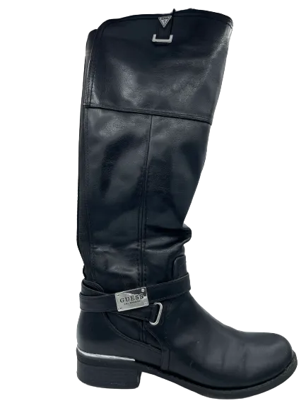 GUESS Black Tall GF Hailie Riding Boots