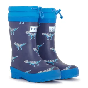 Haltey Sherpa Lined Rain Boots - T-Rex Attack