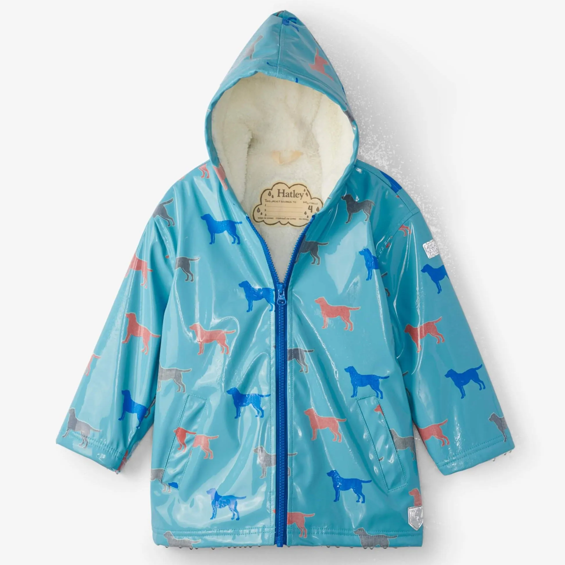 Hatley Friendly Labs Colour Changing Raincoat - Size 2