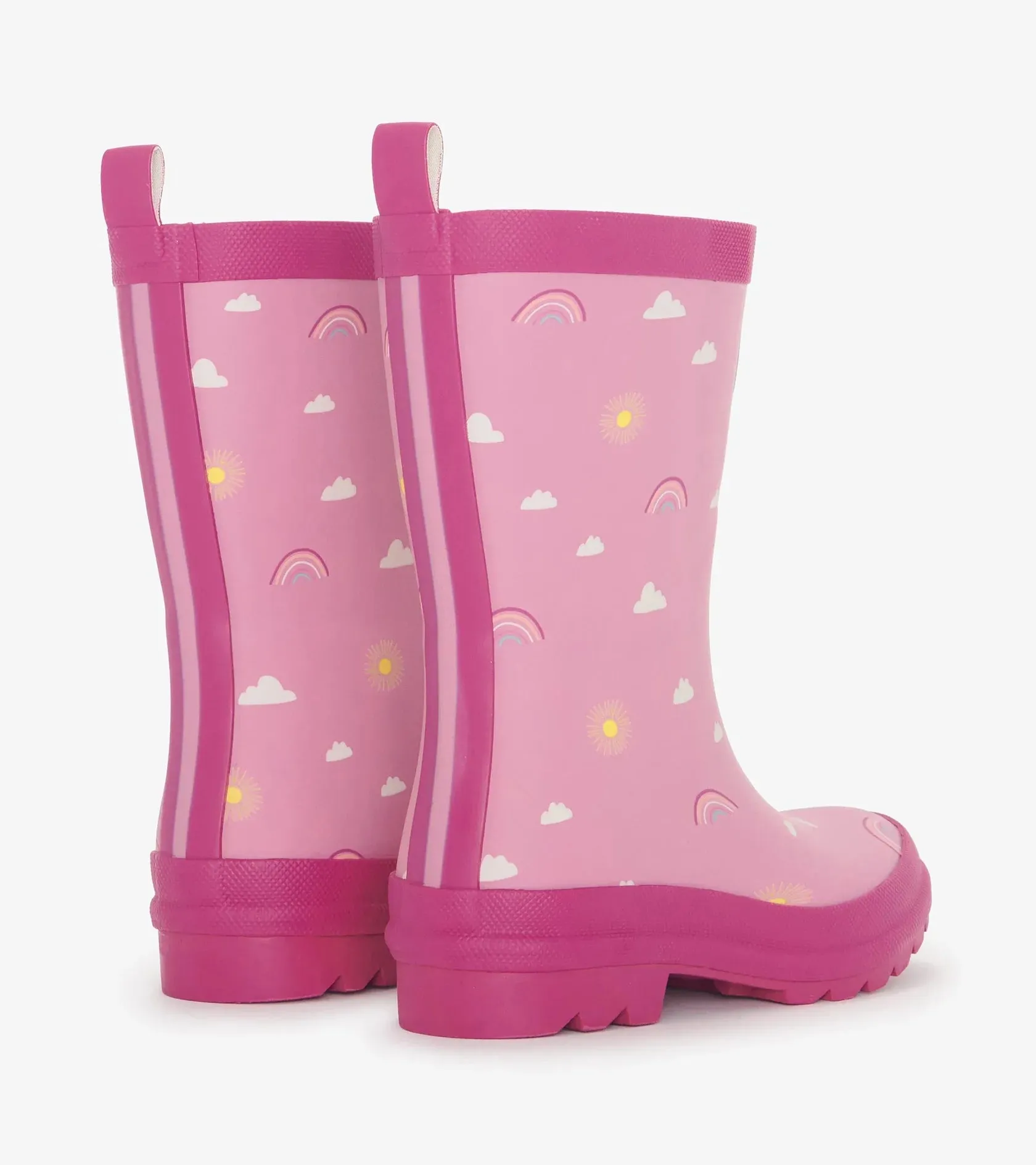 Hatley Sun Charms Matte Pink Rain Boots: Size C7 to Y1