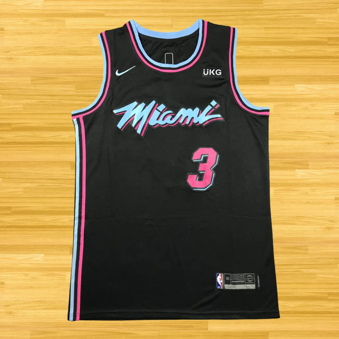 Heat - Dwyane Wade - Retro Jersey - City Black