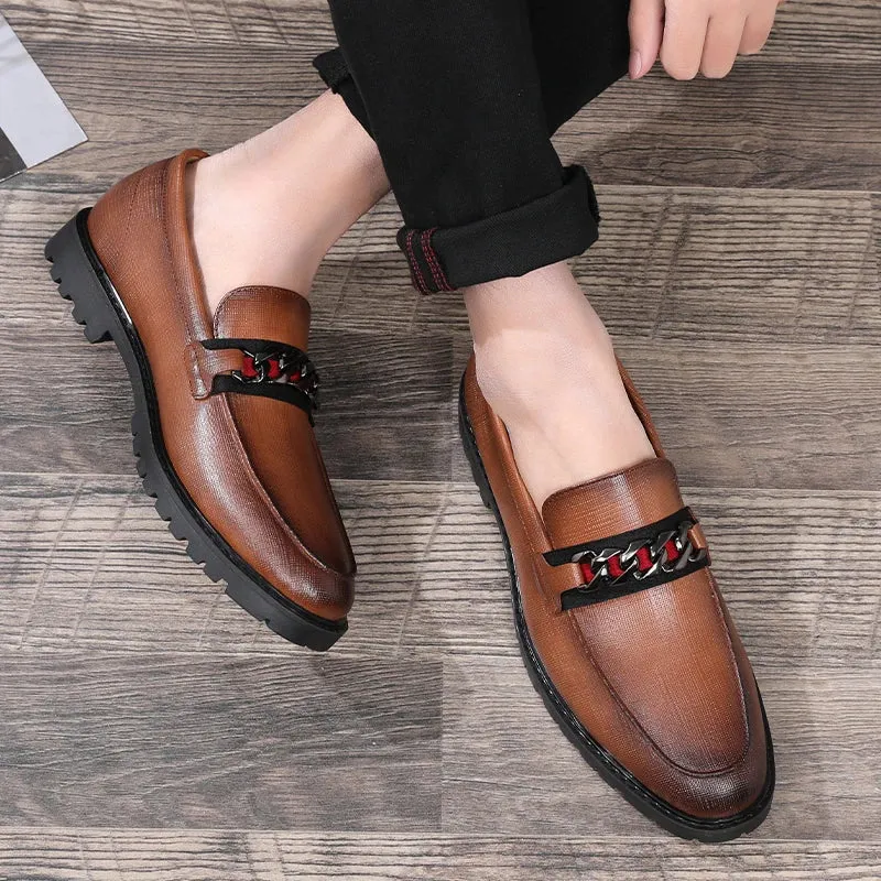 HerrenLux Retro-Slipper in Braun