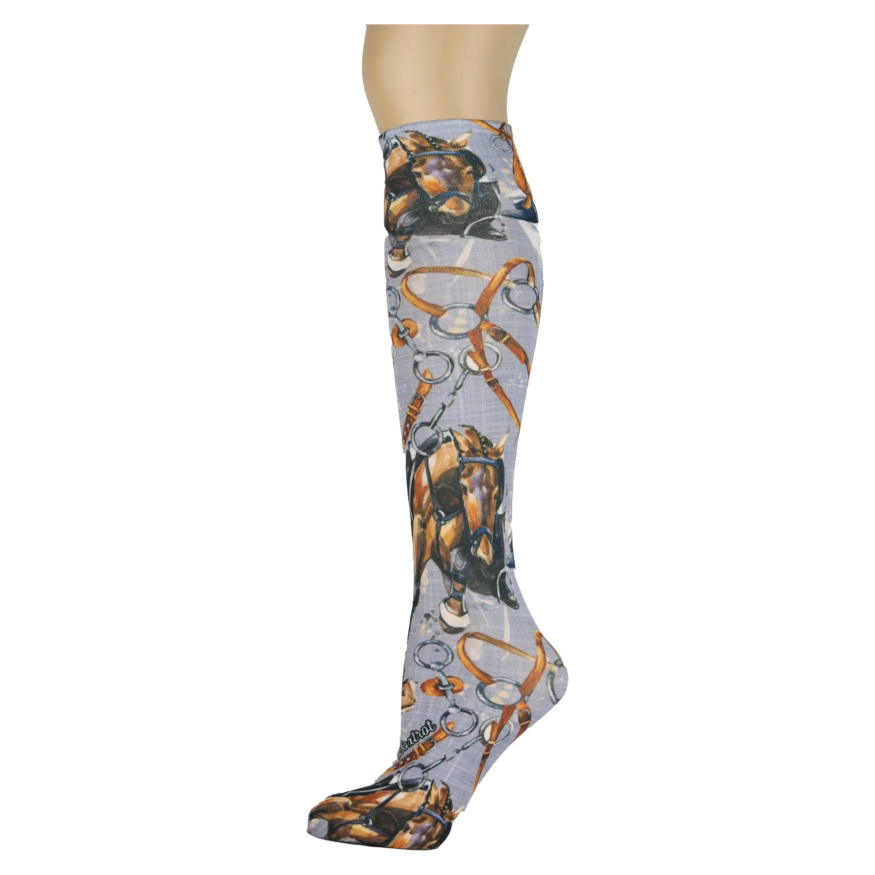Horse Crazy Youth Knee Highs
