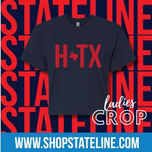 HTX RED- NAVY Ladies Crop