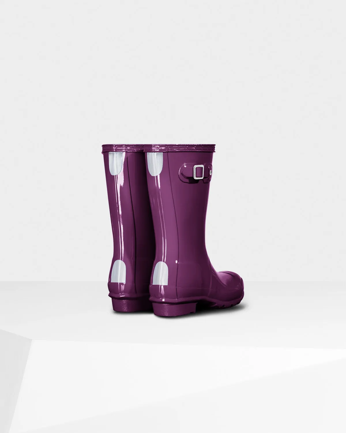 Hunter Violet Original Kids Gloss Rain Boot
