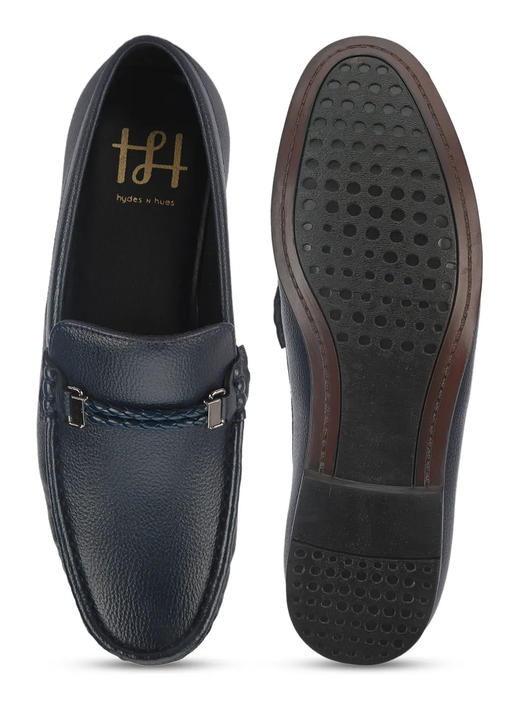 Hydes N Hues Men Blue Formal Loafers