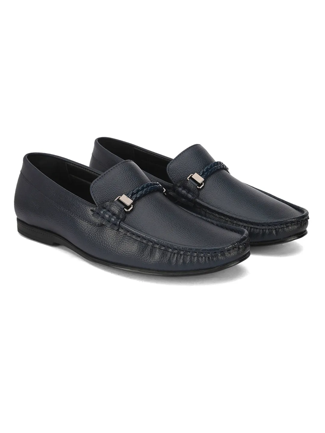 Hydes N Hues Men Blue Formal Loafers