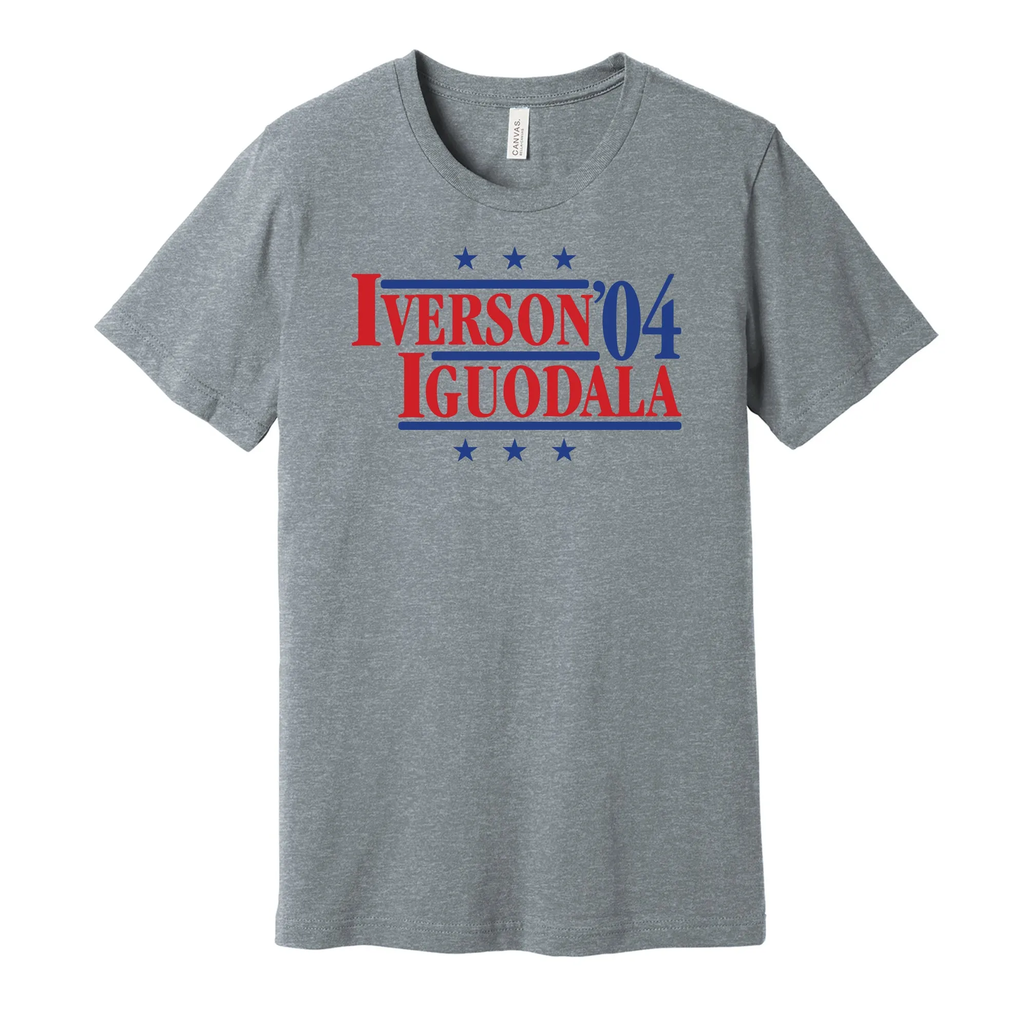 Iverson & Iguodala '04 - Philadelphia Basketball Legends Political Campaign Parody T-Shirt - Hyper Than Hype Shirts