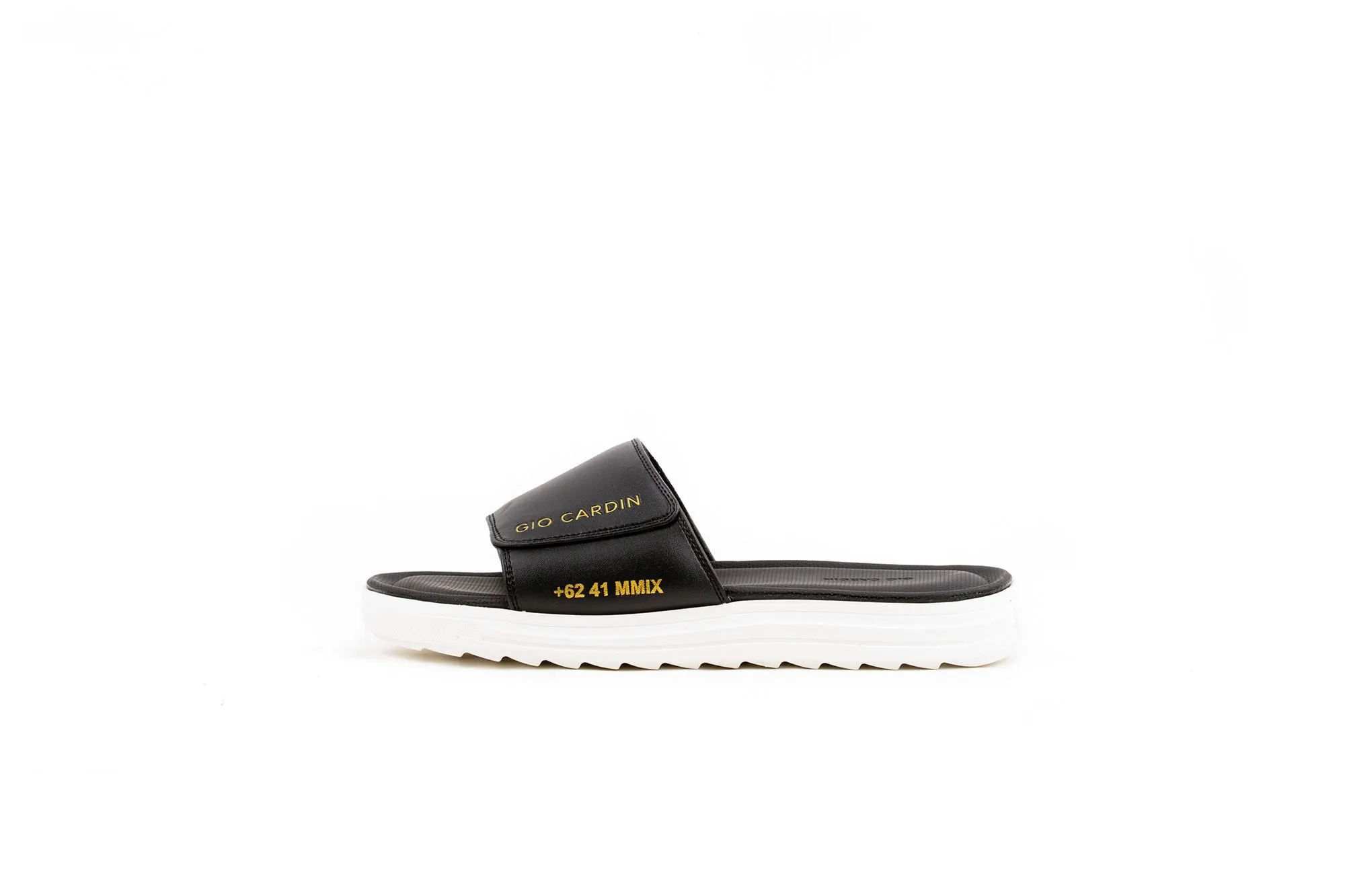 JUDE SLIDES | BLACK / BLACK / WHITE | UNISEX